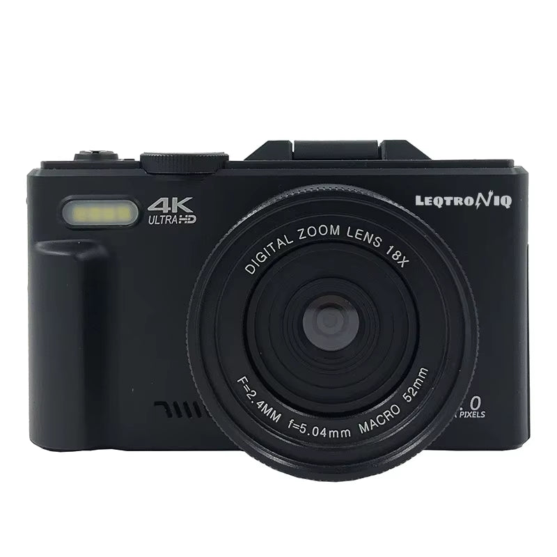18X Digital Zoom Cameras for Photography 4K Youtube Vlog Video Cameras with 3’’ Flip Screen Anti-Shake Selfie Camcorder