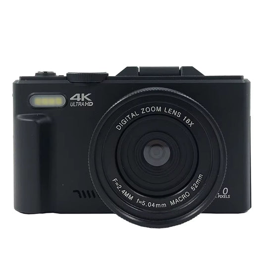 18X Digital Zoom Cameras for Photography 4K Youtube Vlog Video Cameras with 3’’ Flip Screen Anti-Shake Selfie Camcorder